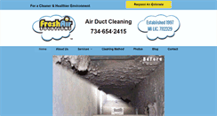 Desktop Screenshot of freshairducts.com